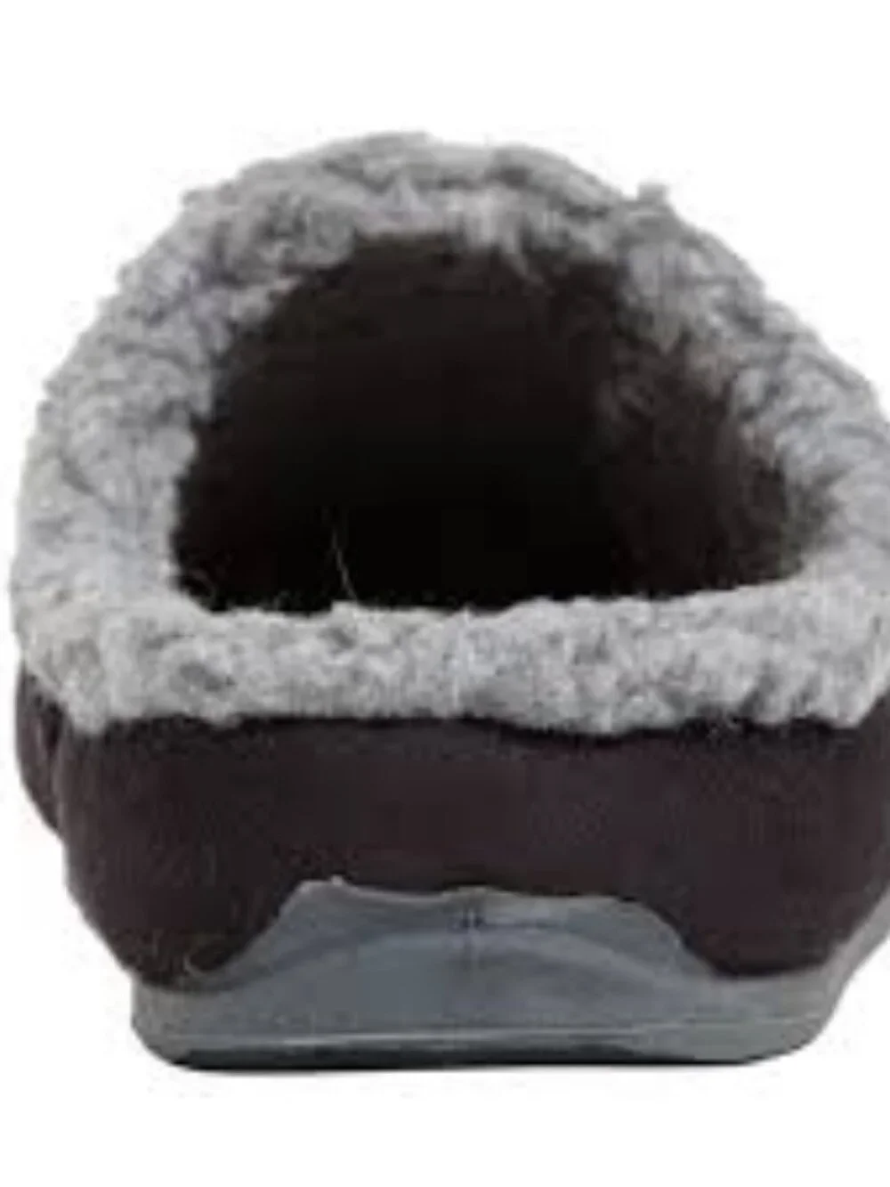 Kids Cozy Faux-Shearling Lined Slip-On Slippers - Gray
